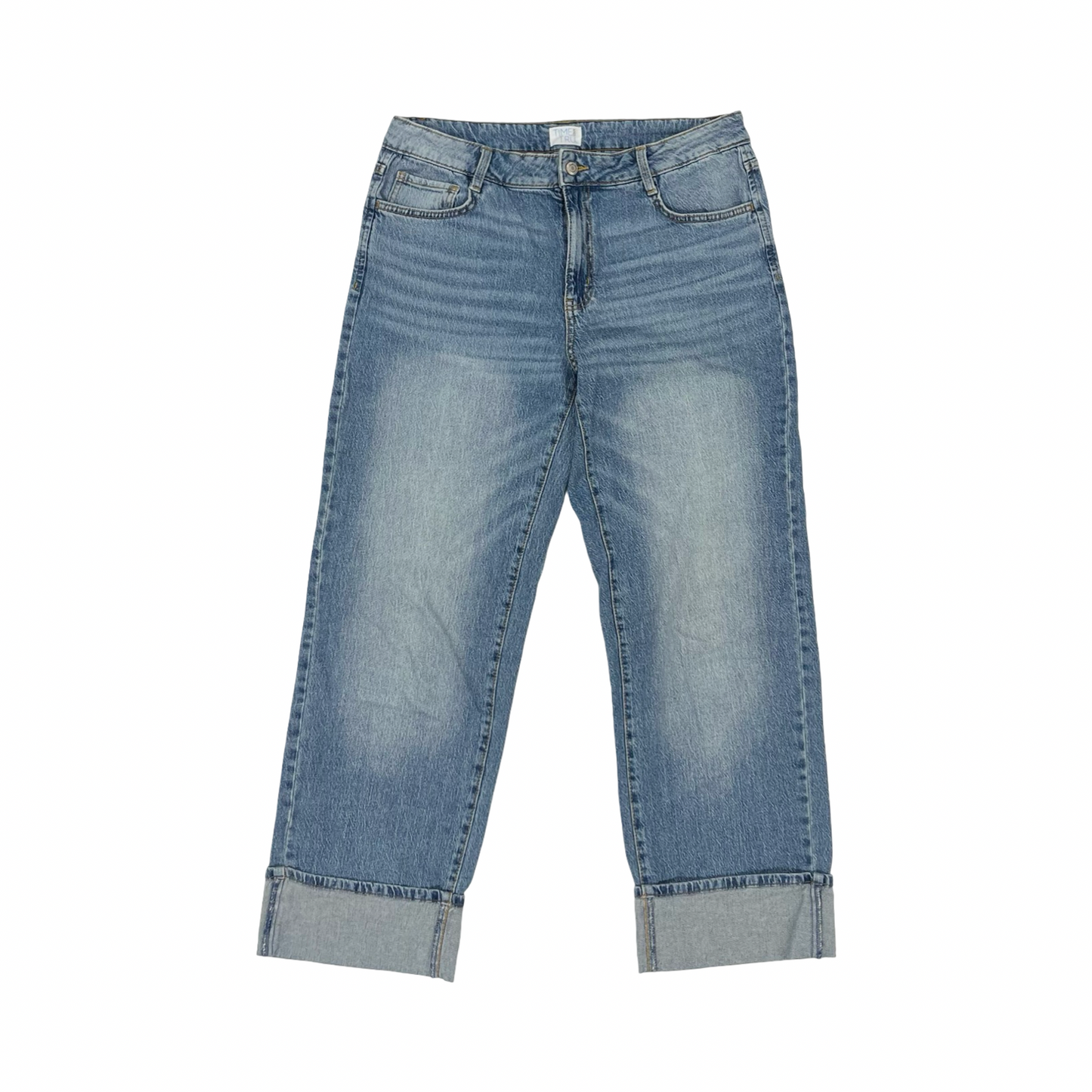 Jeans Wide Leg By Time And Tru In Blue Denim, Size:12