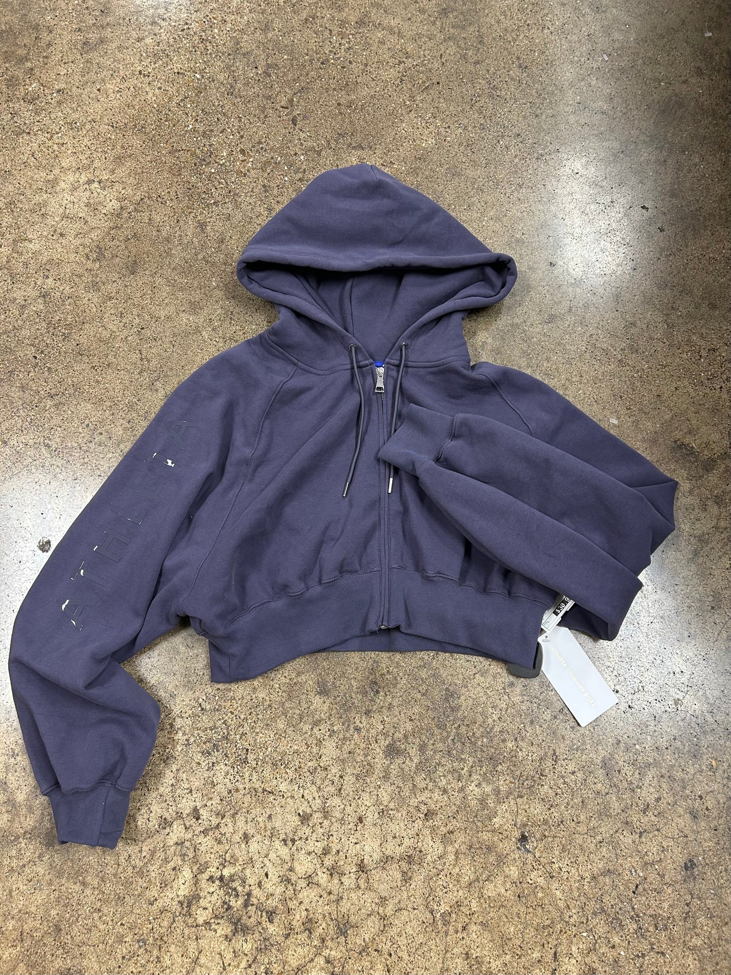 Athletic Jacket By Athleta In Blue, Size:L