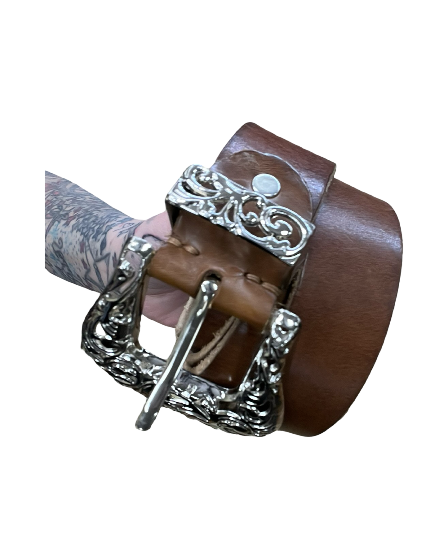 Belt By Clothes Mentor In Brown, Size:Xlarge