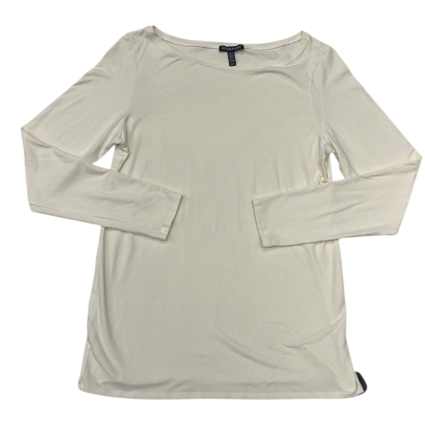 Top Ls Designer By Eileen Fisher In Cream, Size:M
