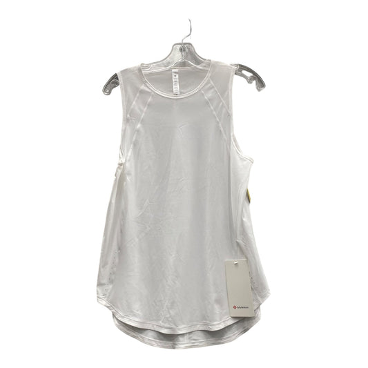 Athletic Tank Top By Lululemon In White, Size:M