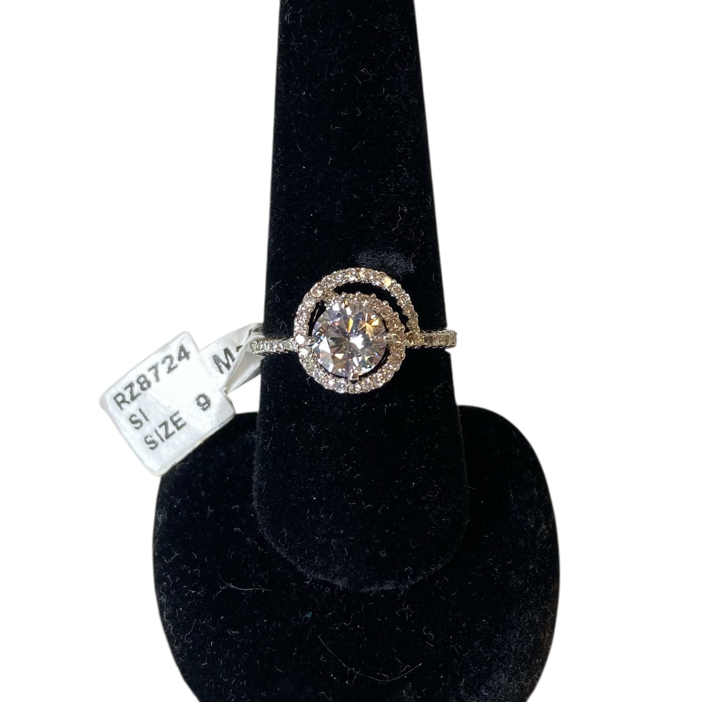 Ring Statement In Silver, Size:9