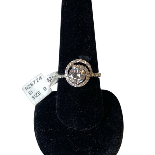 Ring Statement In Silver, Size:9