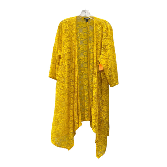 Cardigan By Torrid In Yellow, Size:3X