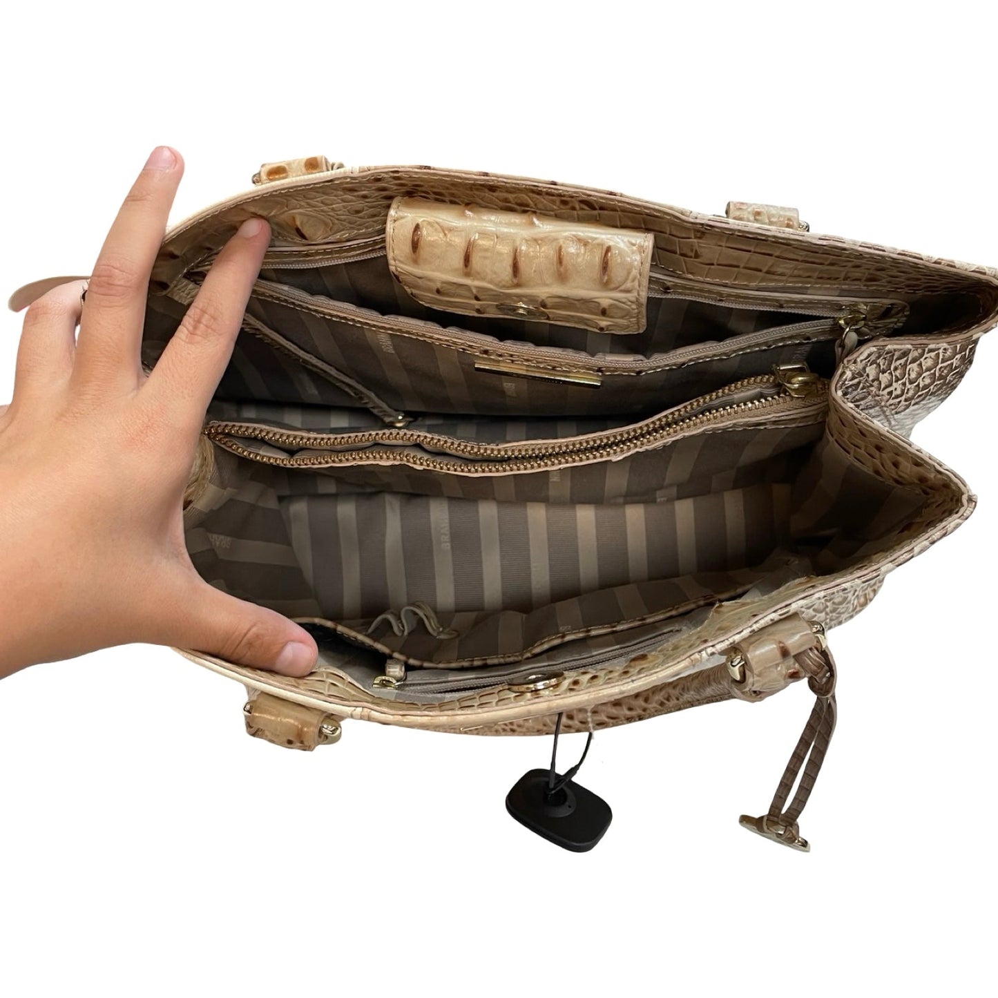 Handbag Designer By Brahmin In Multi, Size:Large