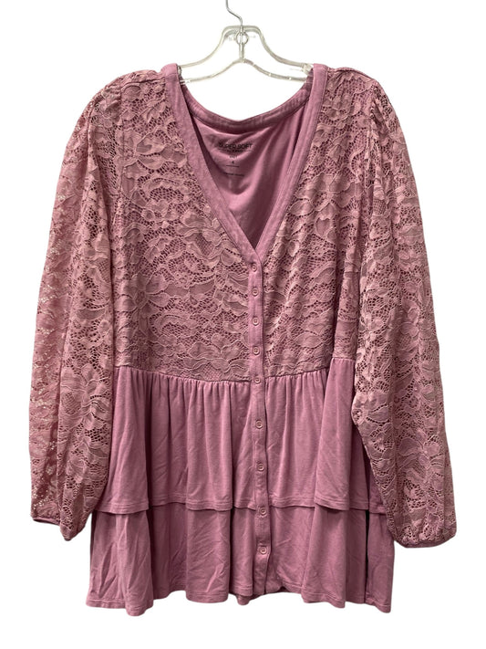 Top Ls By Torrid In Pink, Size:4X