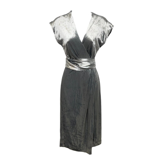 Dress Party Midi By J. Crew In Grey, Size: 00