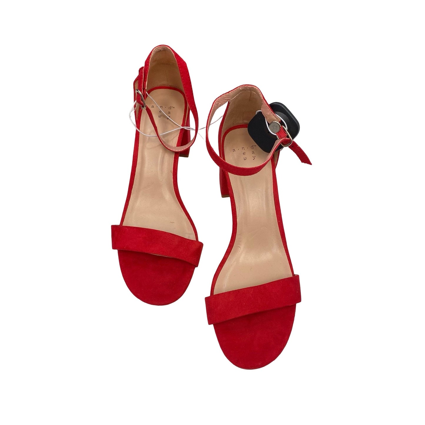 Shoes Heels Block By A New Day In Red, Size:8.5