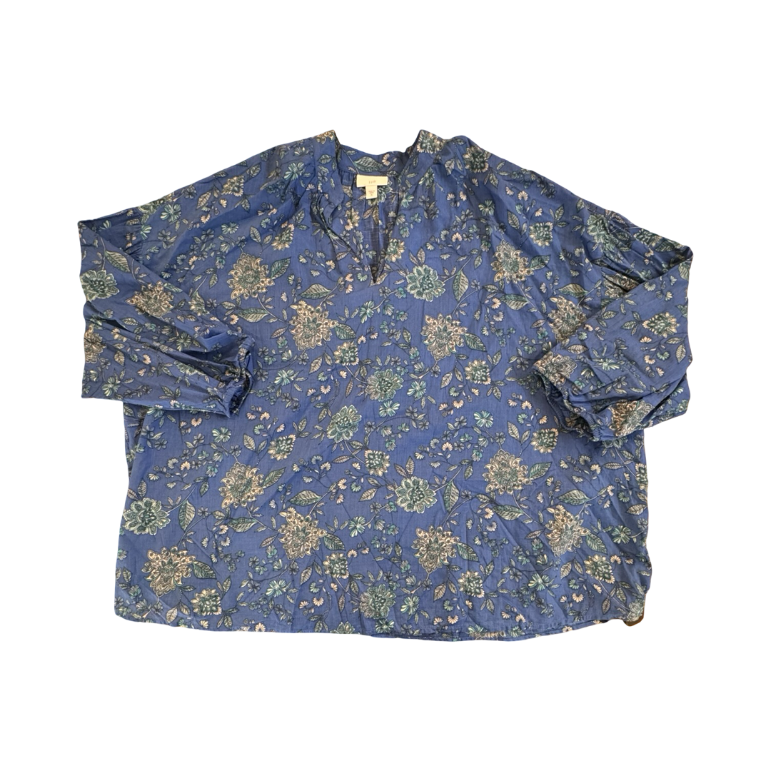 Top Ls By J. Jill In Blue, Size:Xl