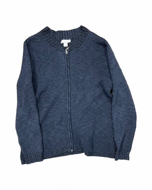 Sweater Cardigan By Christopher And Banks In Blue, Size:Xl