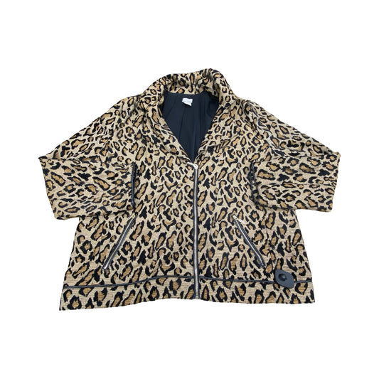 Jacket Other By Chicos In Animal Print, Size:Xl