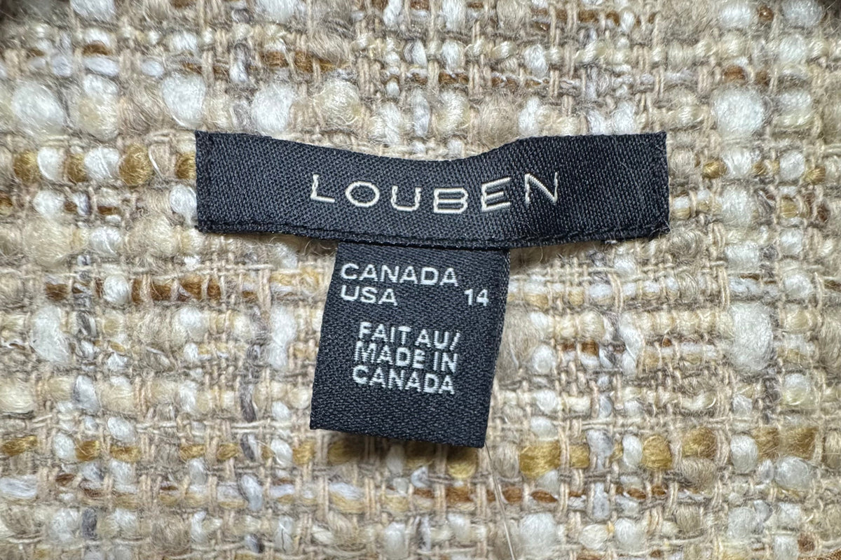 Blazer By Louben In Gold, Size: 14