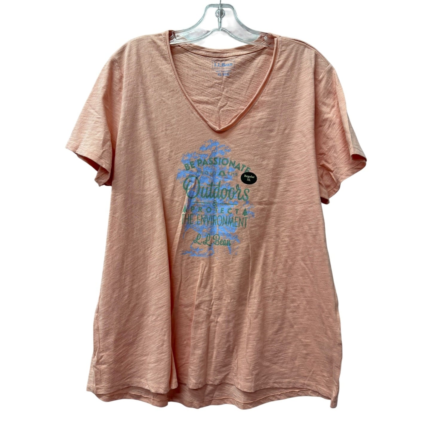 Top Ss By L.L. Bean In Pink, Size:Xl