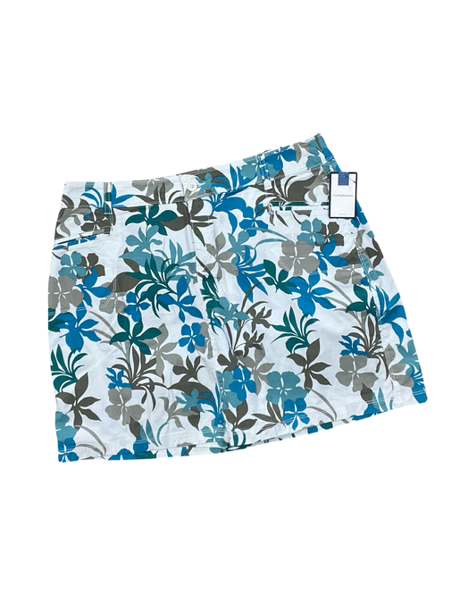 Skort By Croft And Barrow In Blue & Green, Size:16
