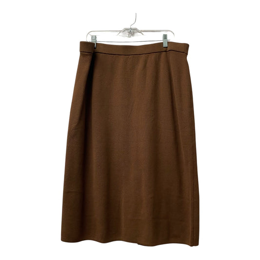 Skirt Maxi By Talbots In Brown, Size:16