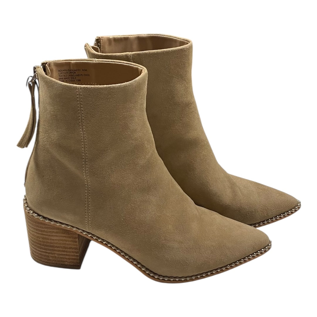 Boots Ankle Heels By Steve Madden In Tan, Size:8.5