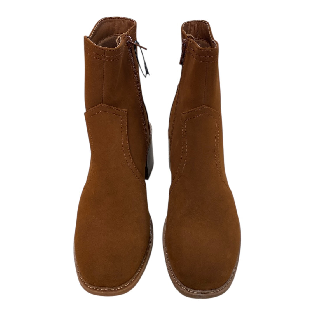 Boots Ankle Heels By Bare Traps In Brown, Size:10