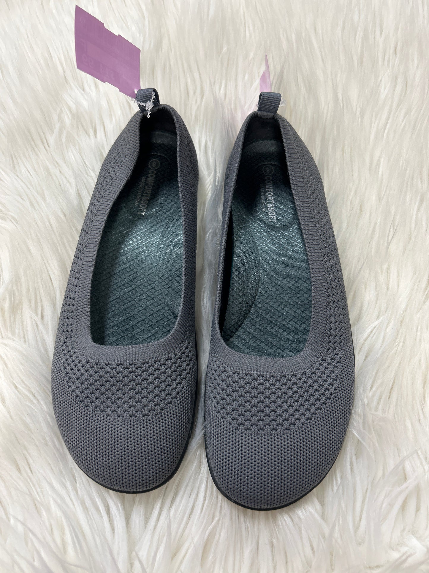 Shoes Flats By Clothes Mentor In Grey, Size:8