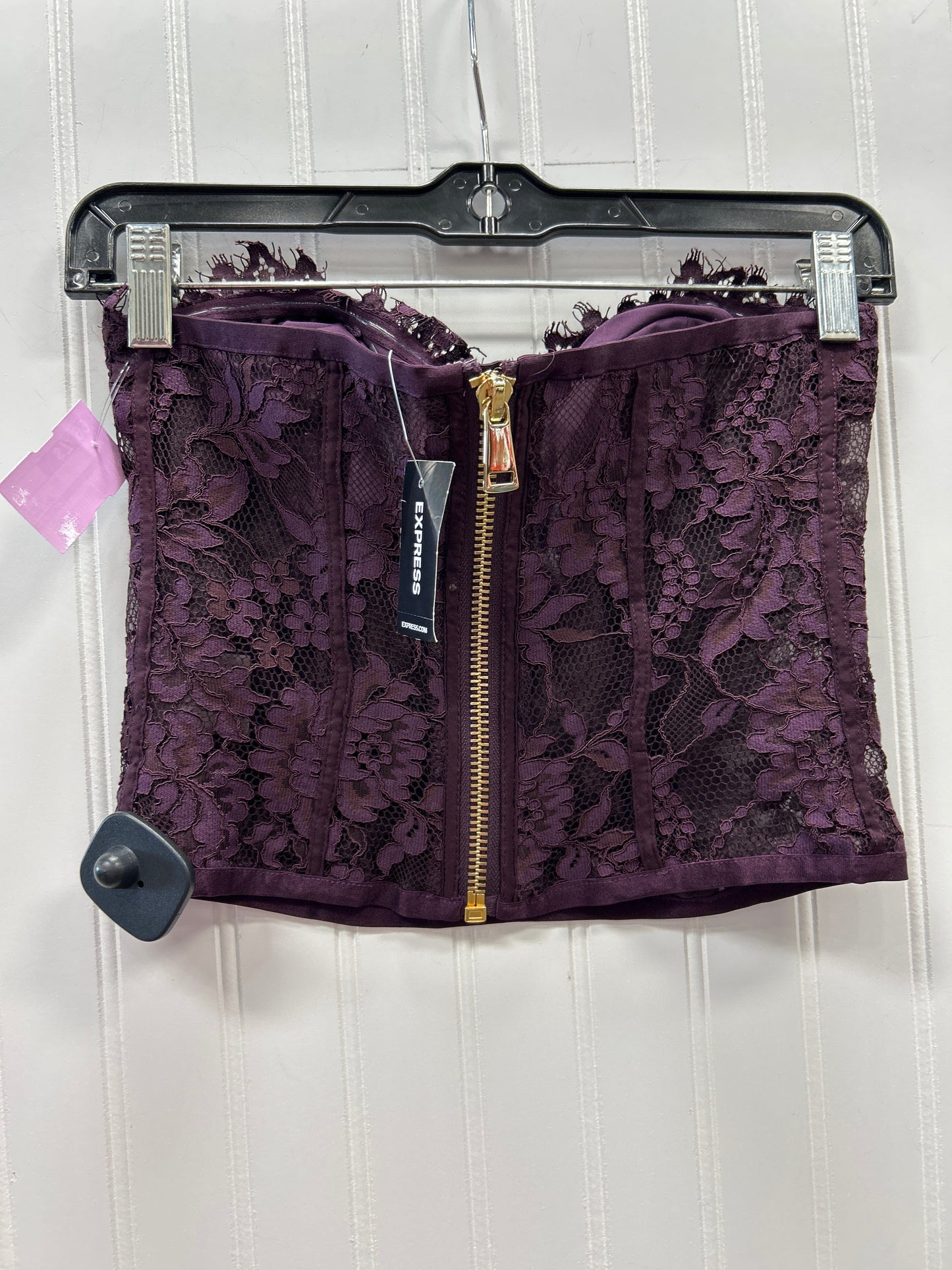 Tank Top By Express In Purple, Size:4 NWT