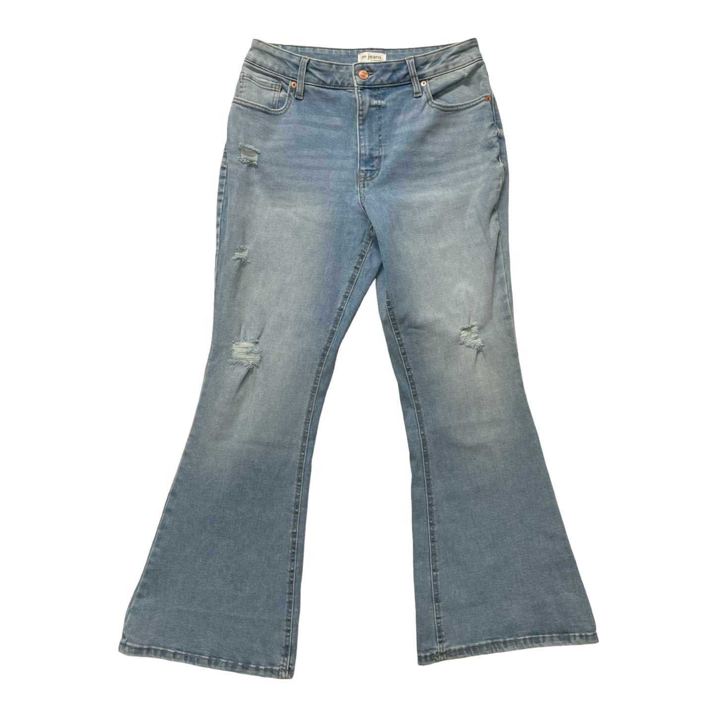 Jeans Flared By Maurices In Blue Denim, Size:12