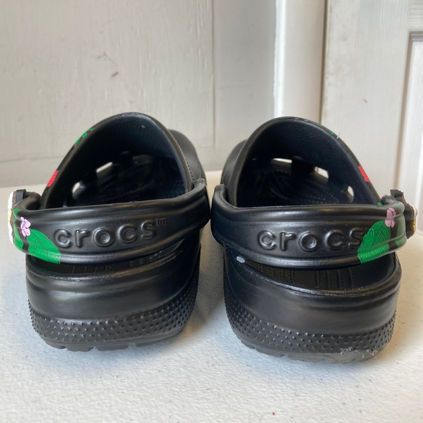 Shoes Flats By Crocs In Black, Size:8
