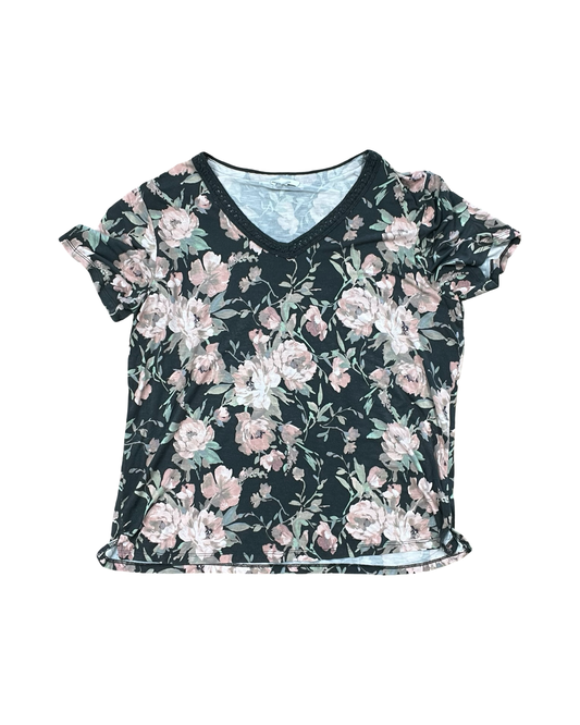 Top Ss By Maurices In Grey & Pink, Size:L