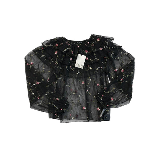 Top Ls By Zara In Floral Print, Size:S
