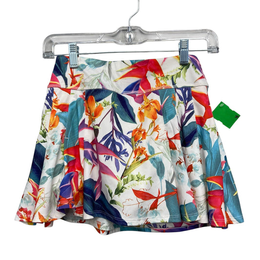 Athletic Skort By Athleta In Floral Print, Size:Xxs