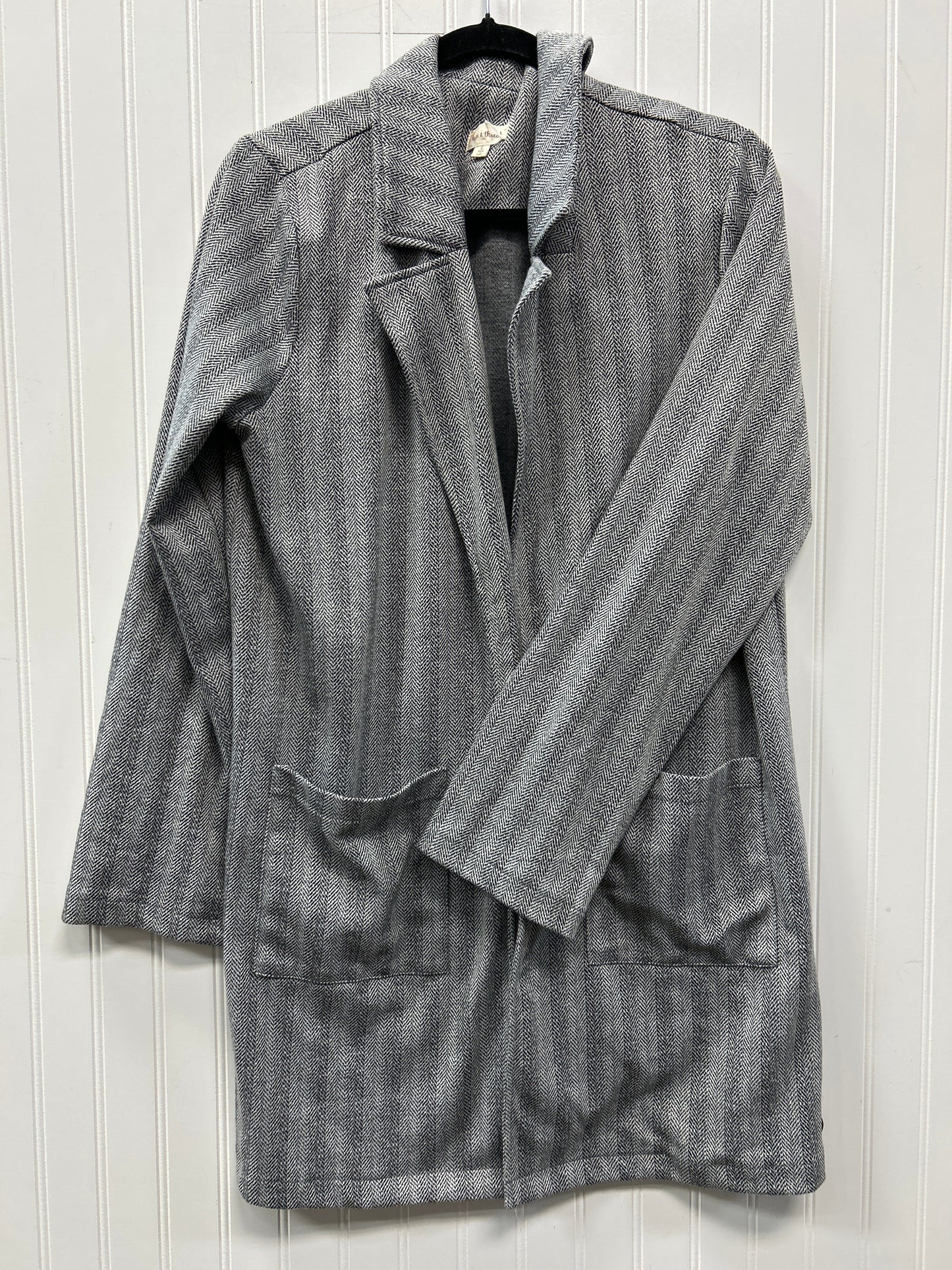 Blazer By Hem & Thread In Grey, Size:L