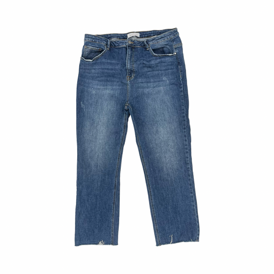 Jeans Straight By Risen In Blue Denim, Size:3X
