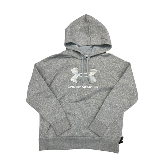 Athletic Sweatshirt Hoodie By Under Armour In Grey, Size:M