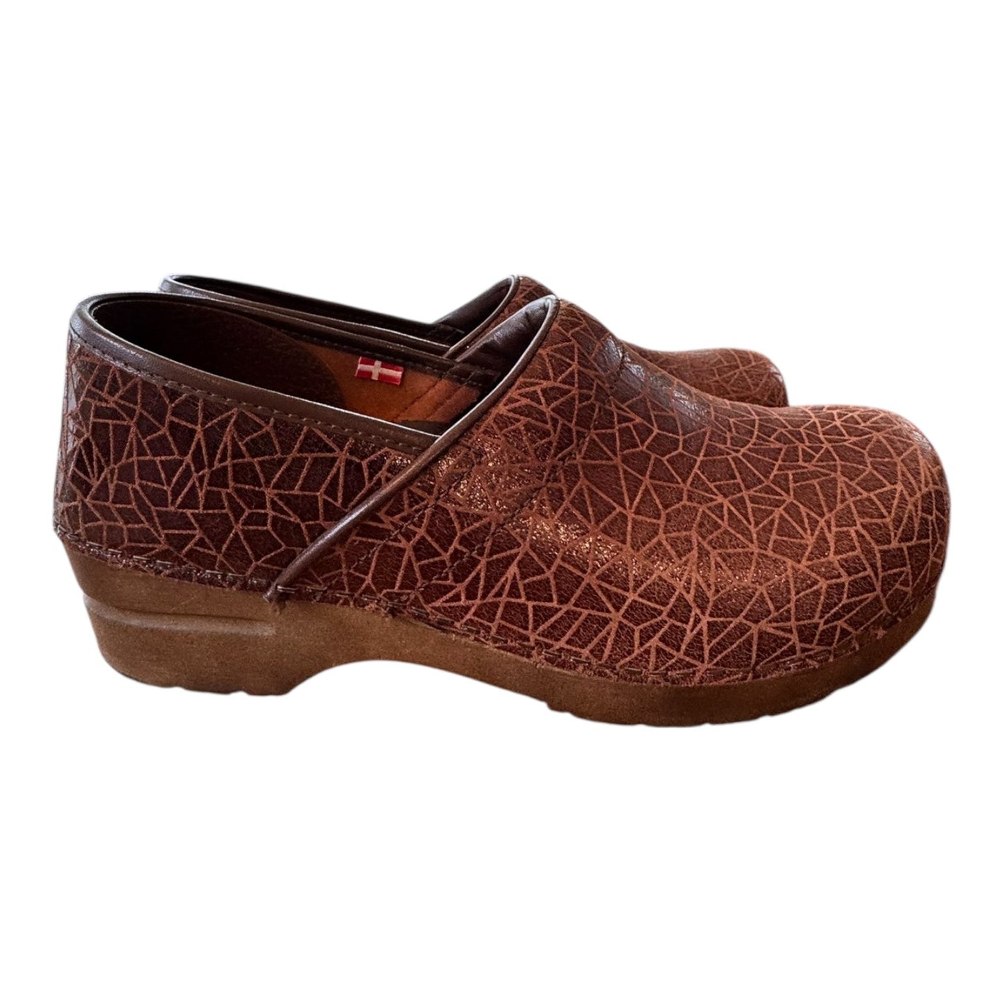 Shoes Heels Block By Sanita In Brown, Size:9.5