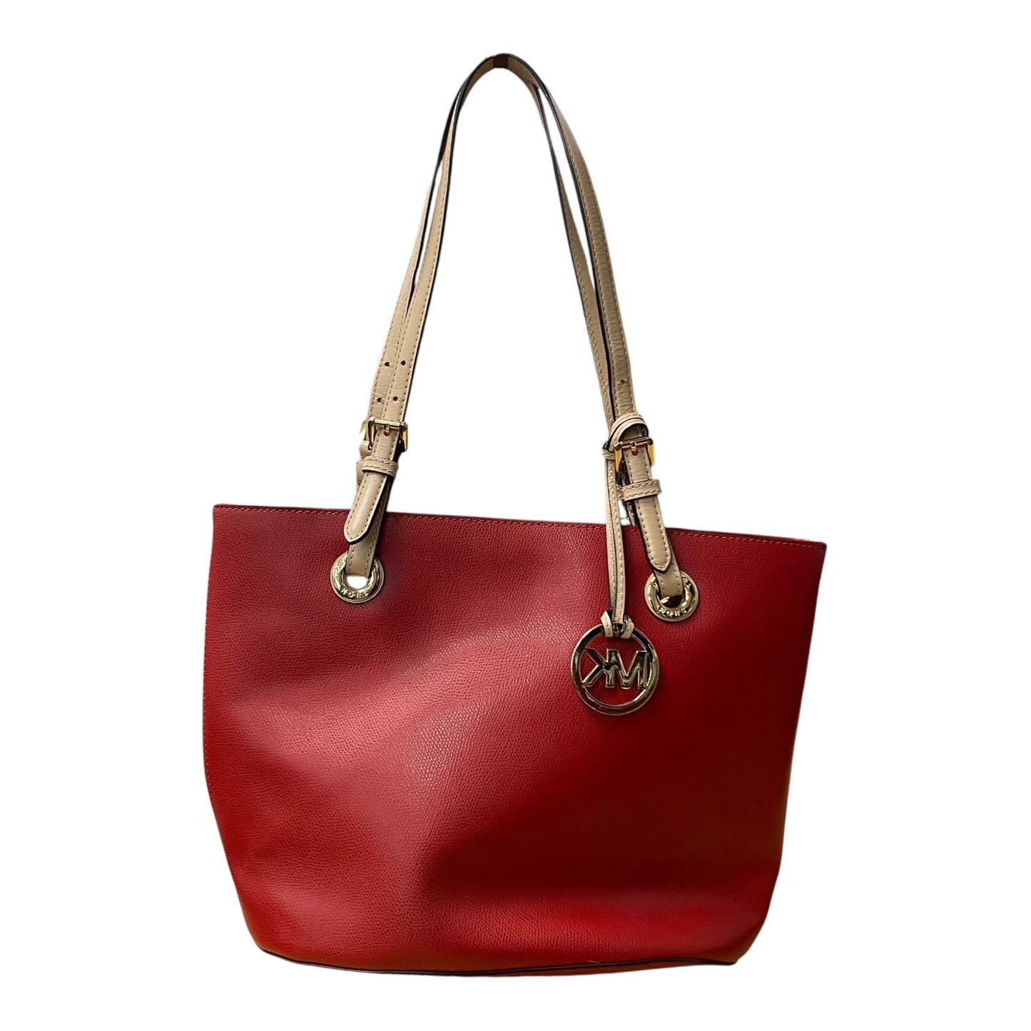 Handbag Designer By Michael Kors In Red, Size:Medium