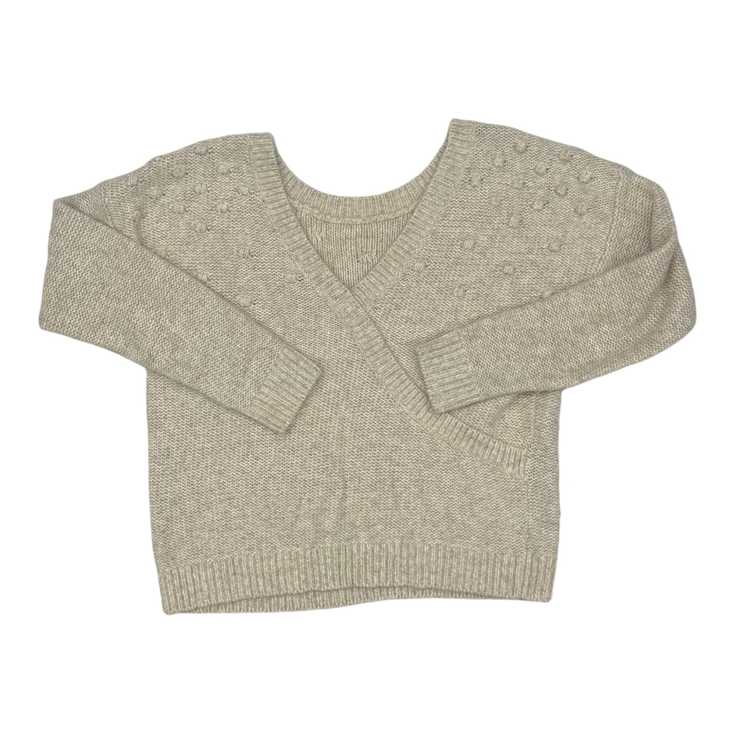 Sweater By Abercrombie And Fitch In Beige, Size:L