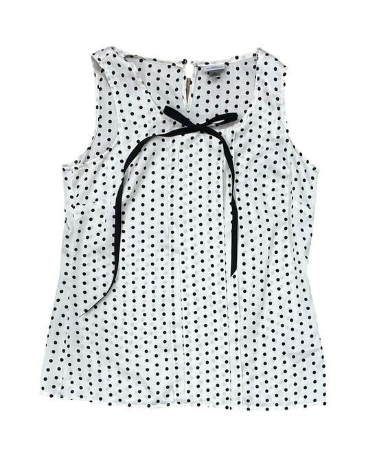 Top Sleeveless By Worthington In Polkadot Pattern, Size:S