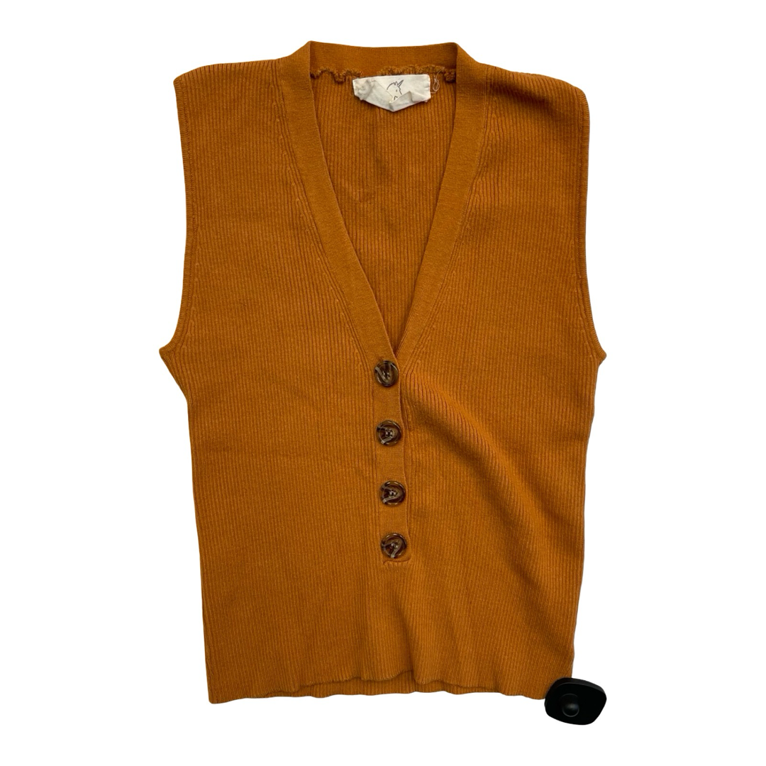 Top Sleeveless By Cmc In Gold Orange , Size:L