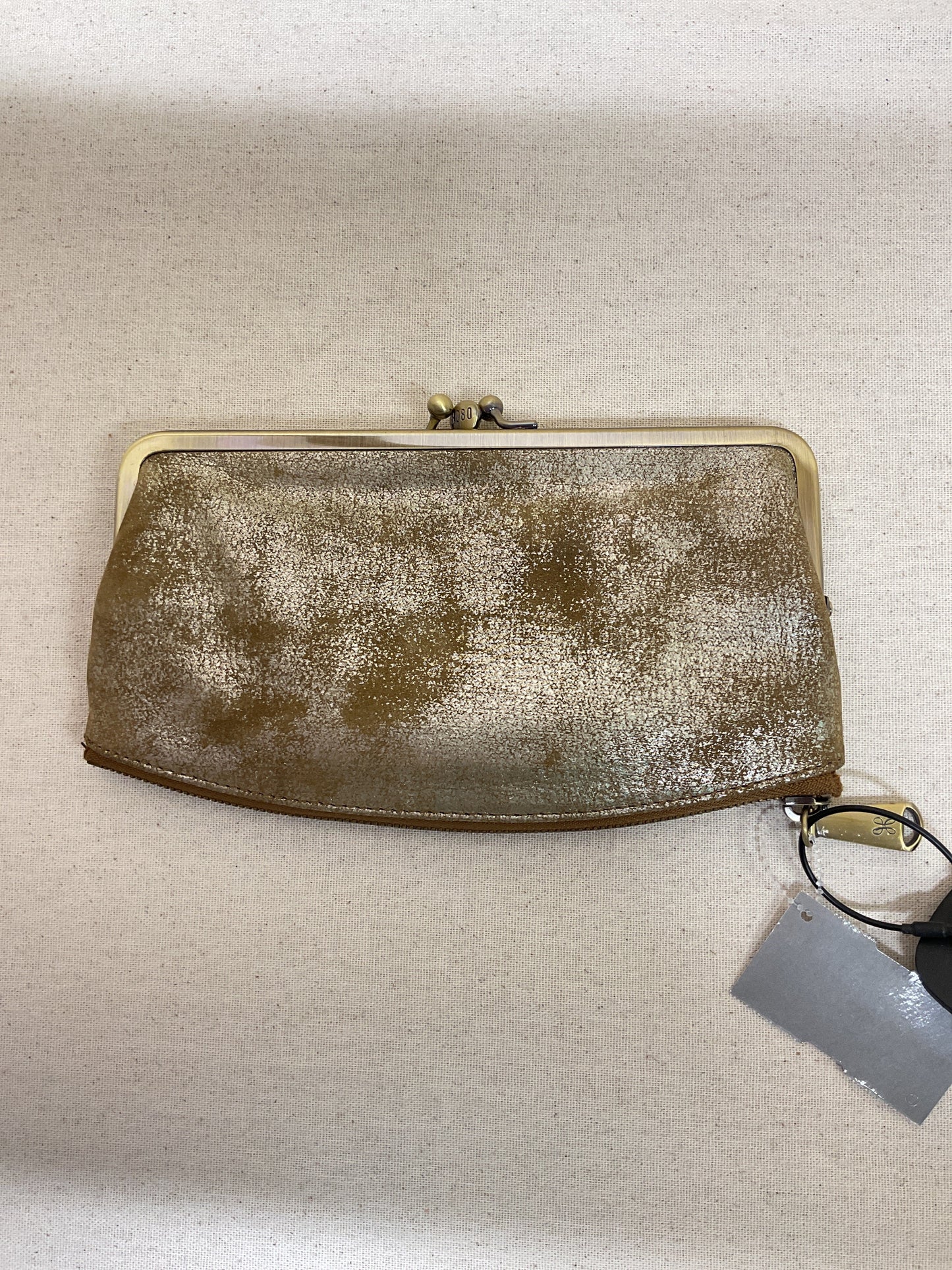 Wallet By Hobo Intl In Brown & Gold, Size:Medium