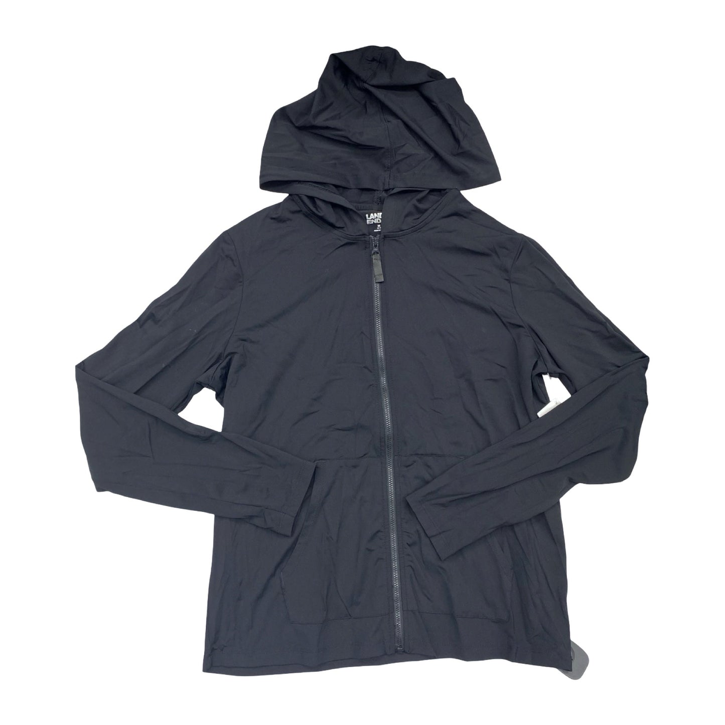 Athletic Jacket By Lands End In Black, Size:M