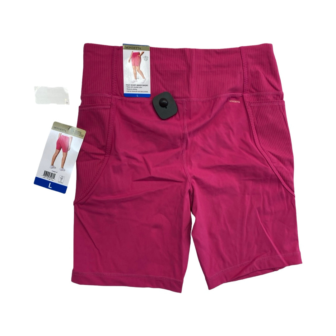 Athletic Shorts By Mondetta In Pink, Size:L