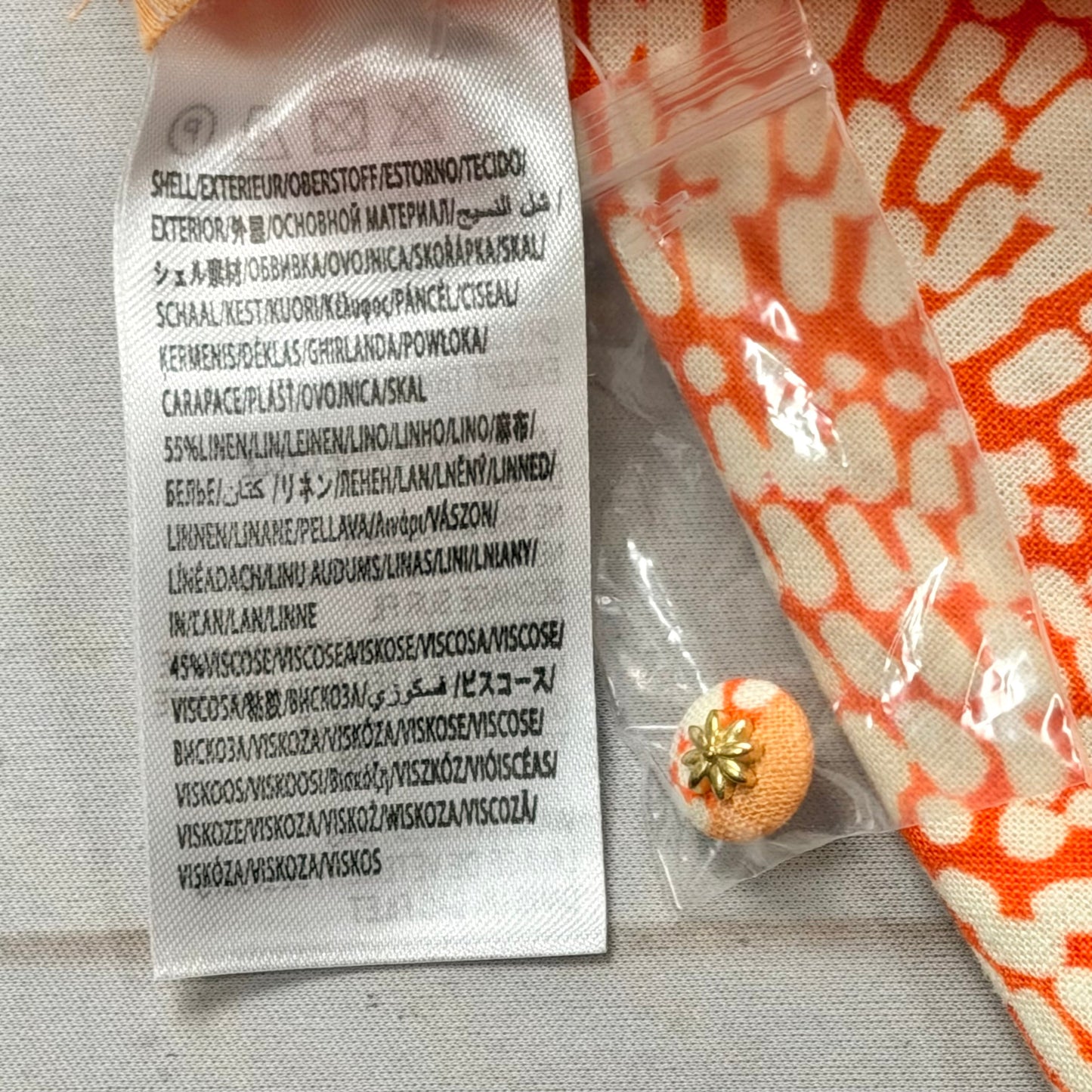 Dress Casual Maxi By Farm Rio In Orange & White, Size: L