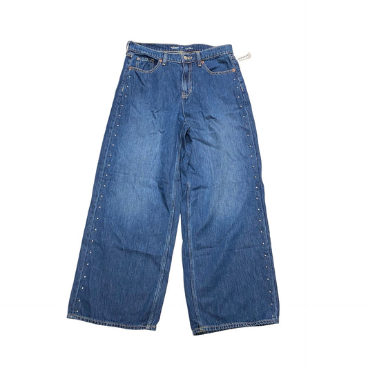 Jeans Wide Leg By Old Navy In Blue Denim, Size:10