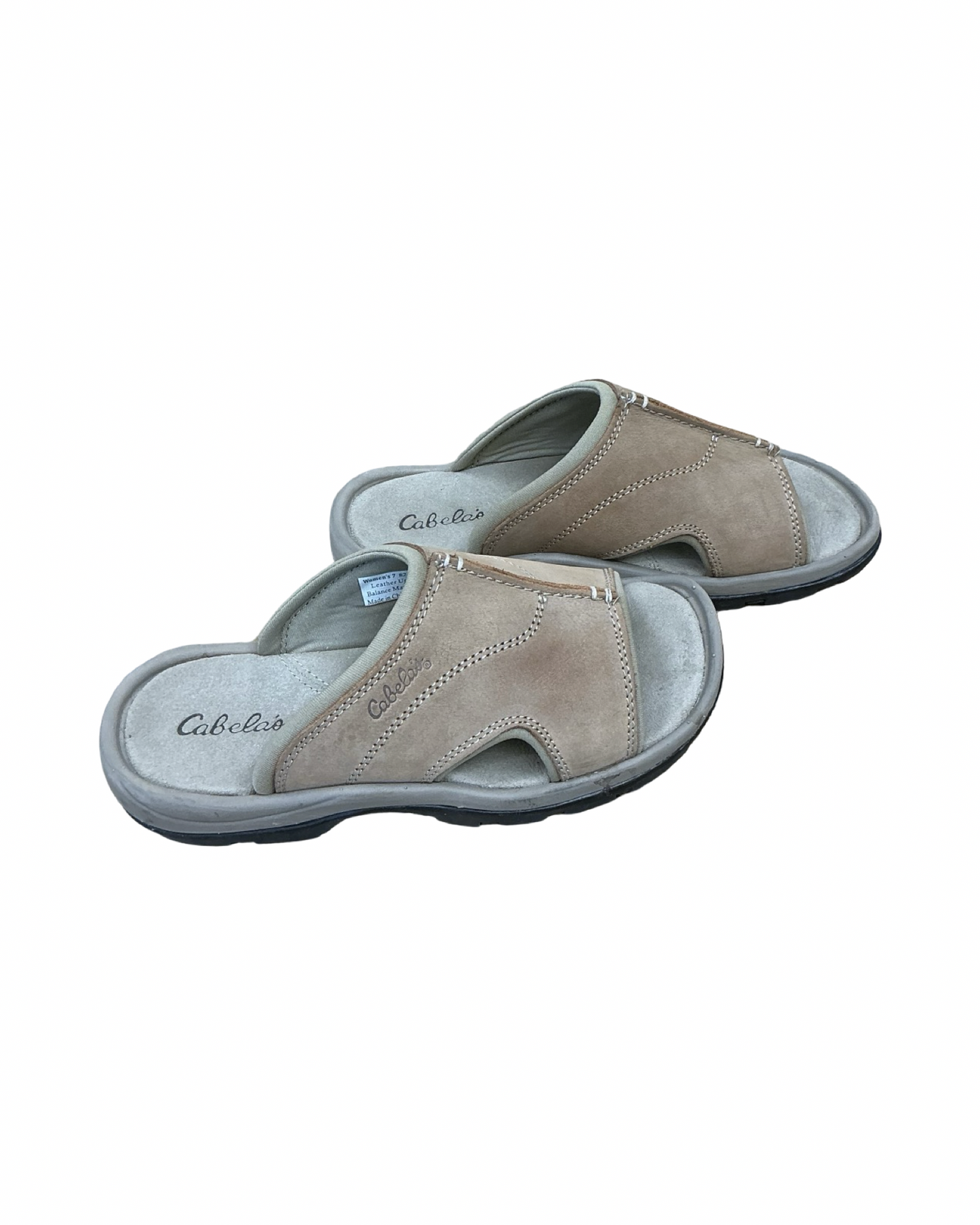 Sandals Flats By Cabelas In Tan, Size:7