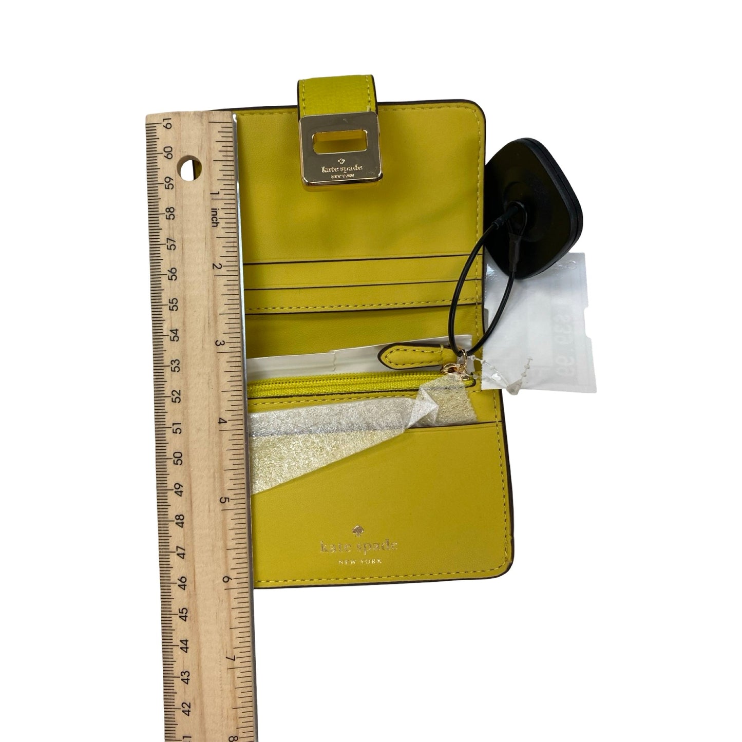 Wallet Designer By Kate Spade In Yellow, Size:Small