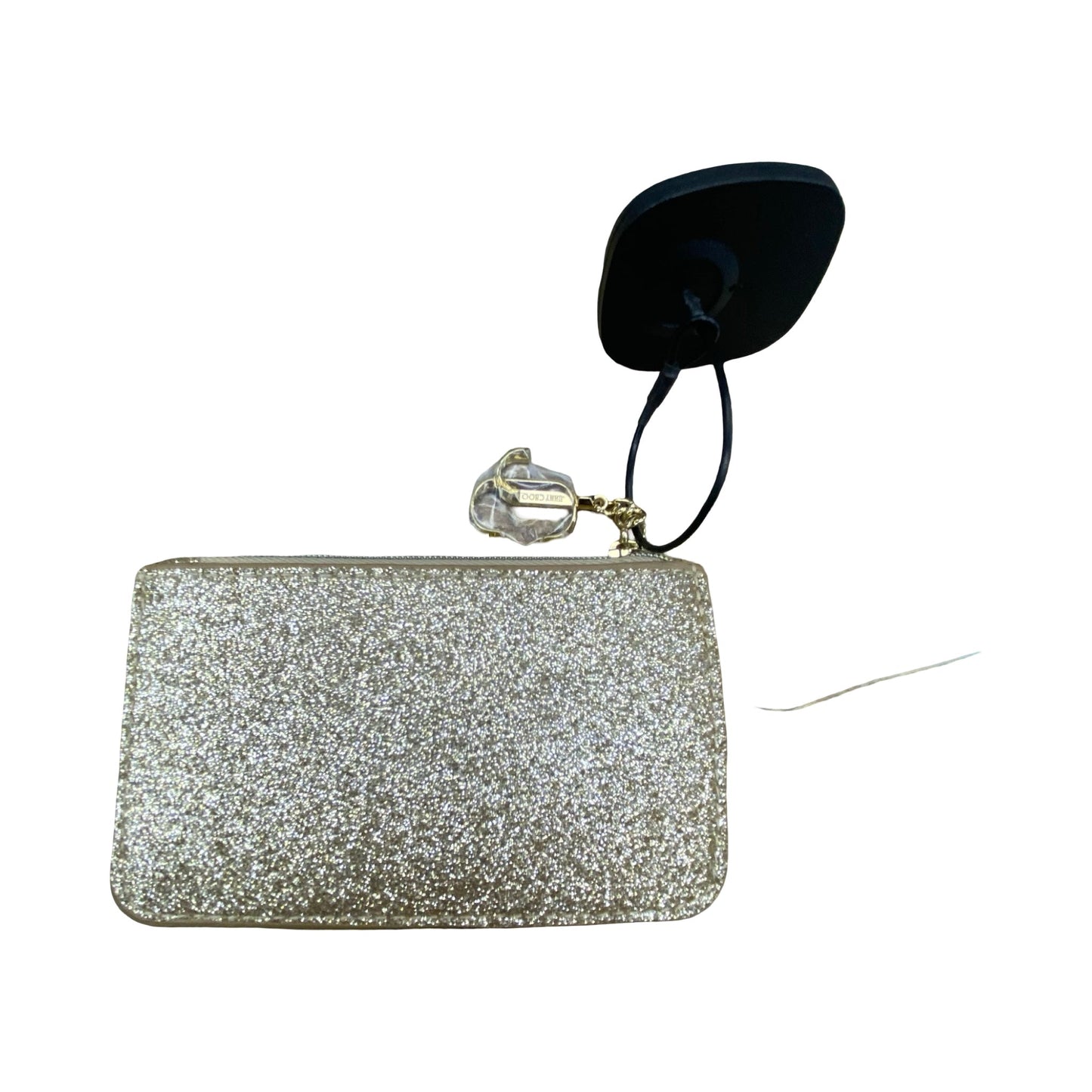 Coin Purse Luxury Designer By Jimmy Choo In Gold, Size:Small (5”x3”)