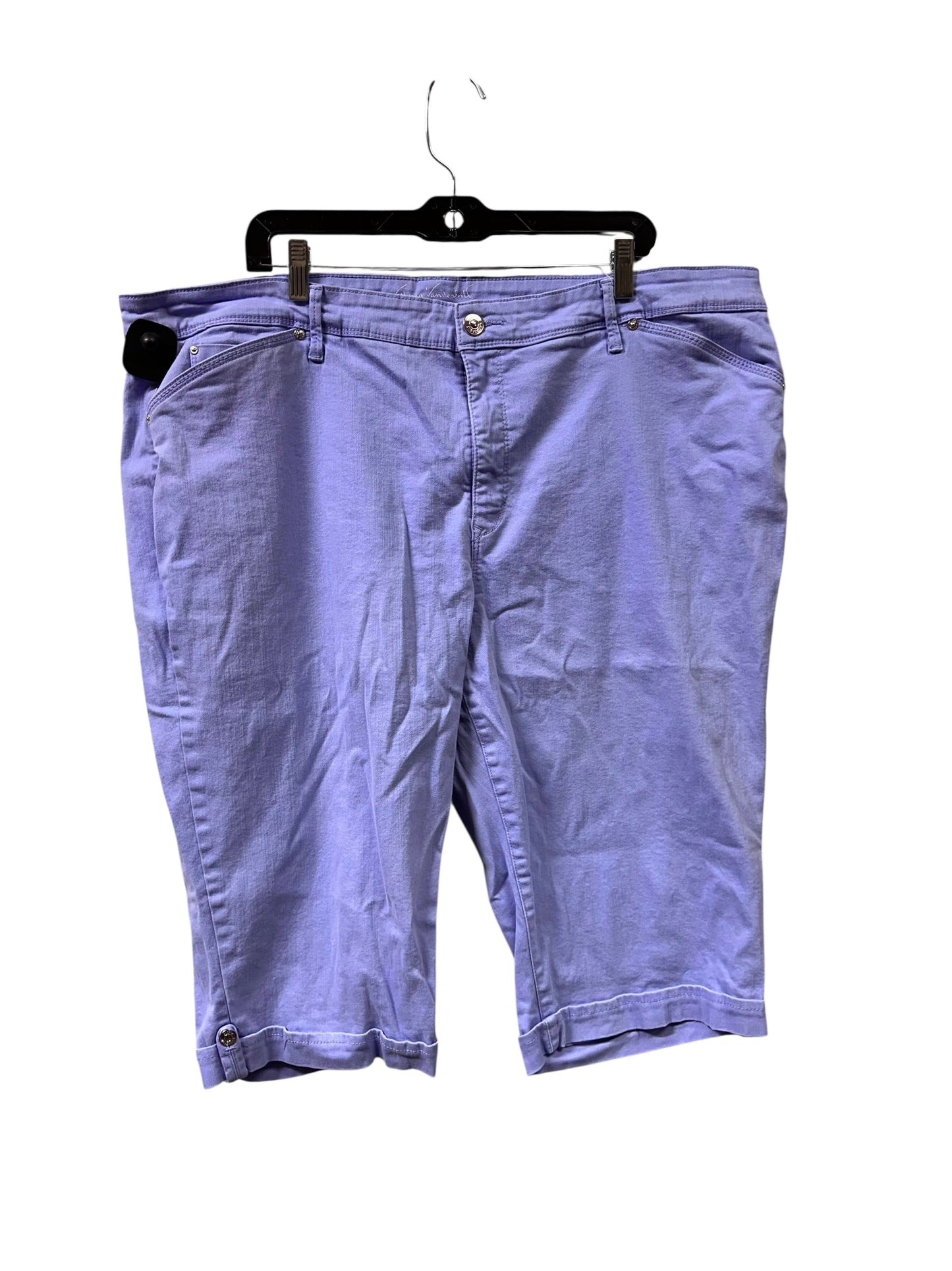 Shorts By Gloria Vanderbilt In Blue, Size:3X