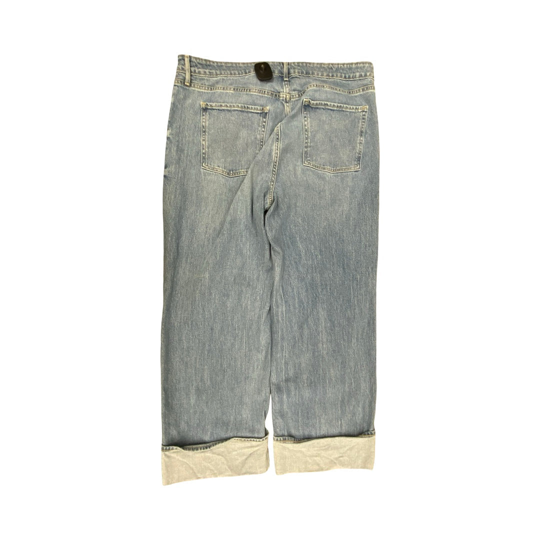 Jeans Wide Leg By Old Navy In Blue Denim, Size:18