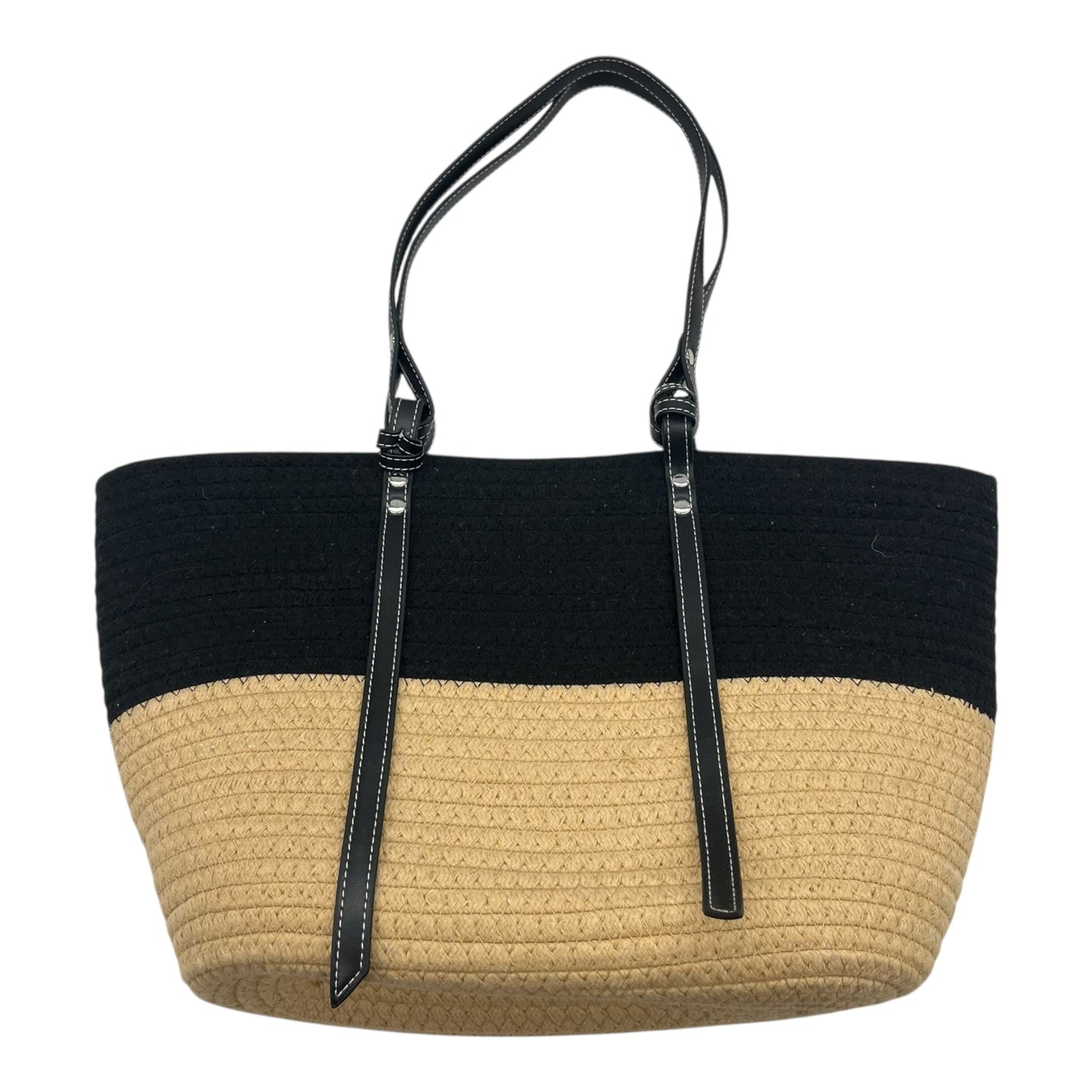 Handbag By Clothes Mentor In Black & Brown, Size:Medium