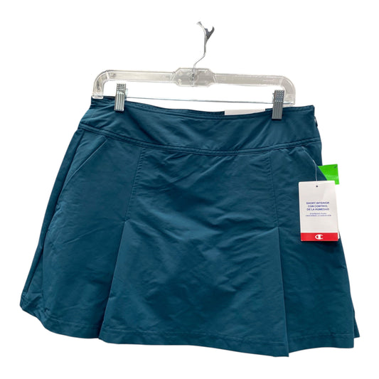 Athletic Skort By Champion In Teal, Size:M