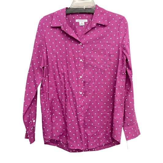 Top Ls By Liz Claiborne In Polkadot Pattern, Size:M
