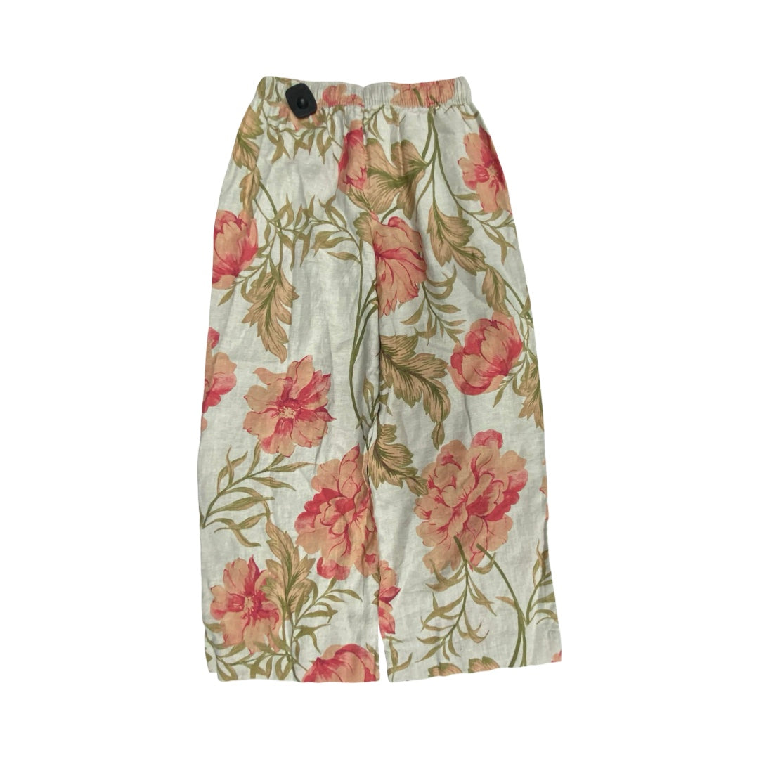 Pants Linen By Joie In Floral Print, Size:S